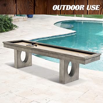 Barrington Shuffleboard Multiple Styles, Classic Arcade Game Collection, Durable & Stylish Designs with Puck Sets, Perfect for Family Game Rooms
