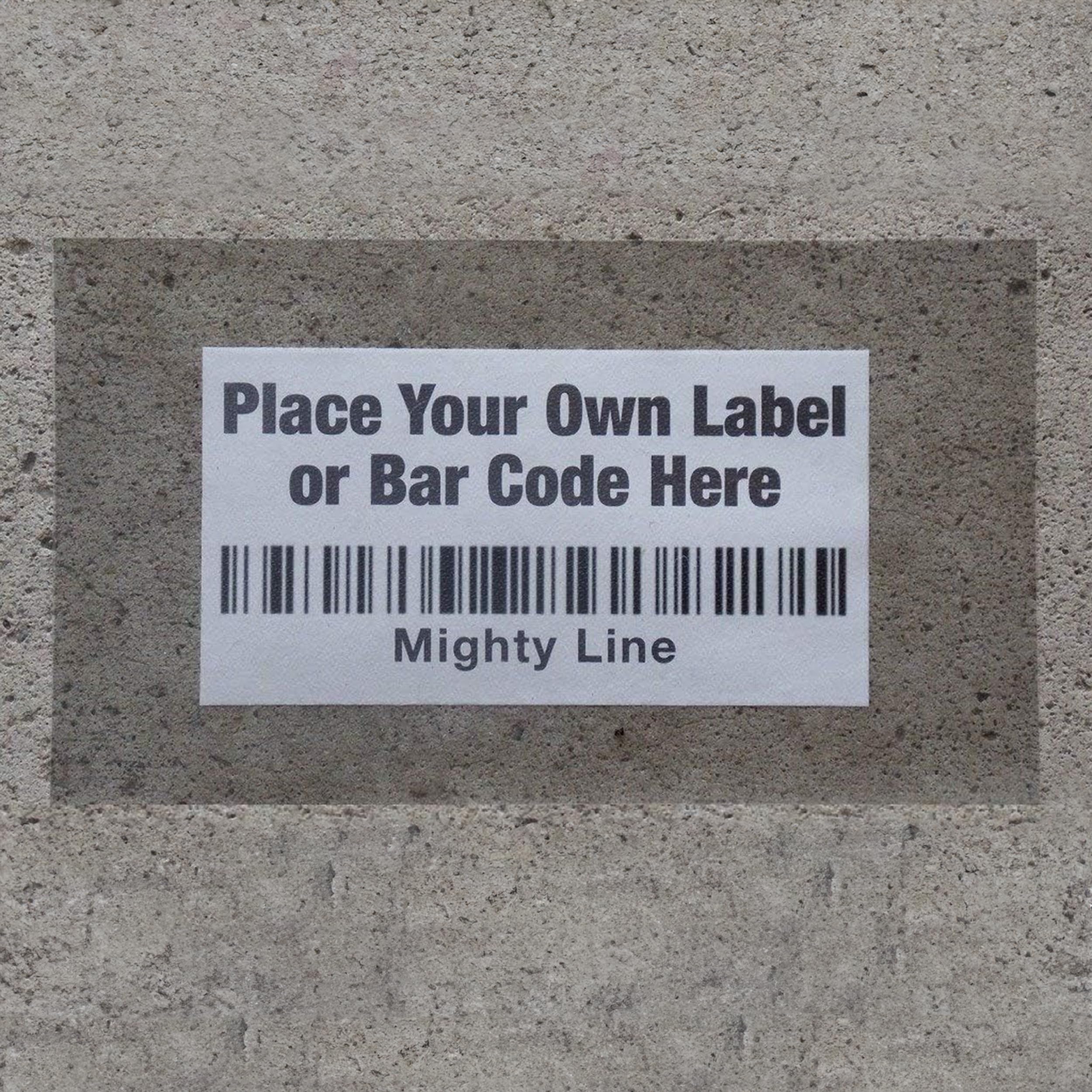 Mighty LineIndustrial Clear Label Protectors Cover, Peel and Stick Adhesive, Industrial Quality, 6" Wide x10" Long, Pack of 100