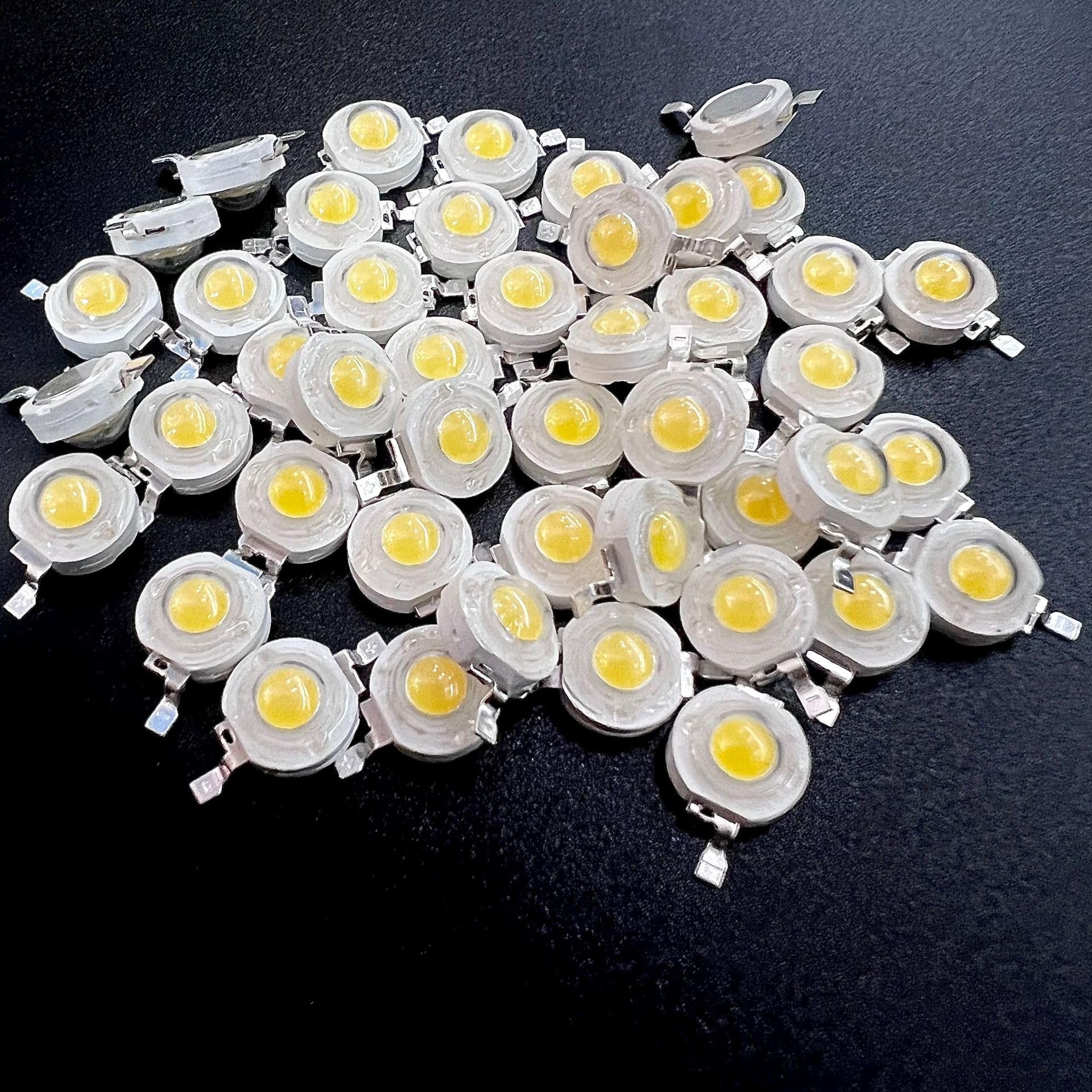 Chip LED ad alta potenza,per palco LED,luci, lampade fai-da-te,componenti degli emettitori di luce SMD Cob a intensità brillante Diodo (1W-100pcs/rosa)