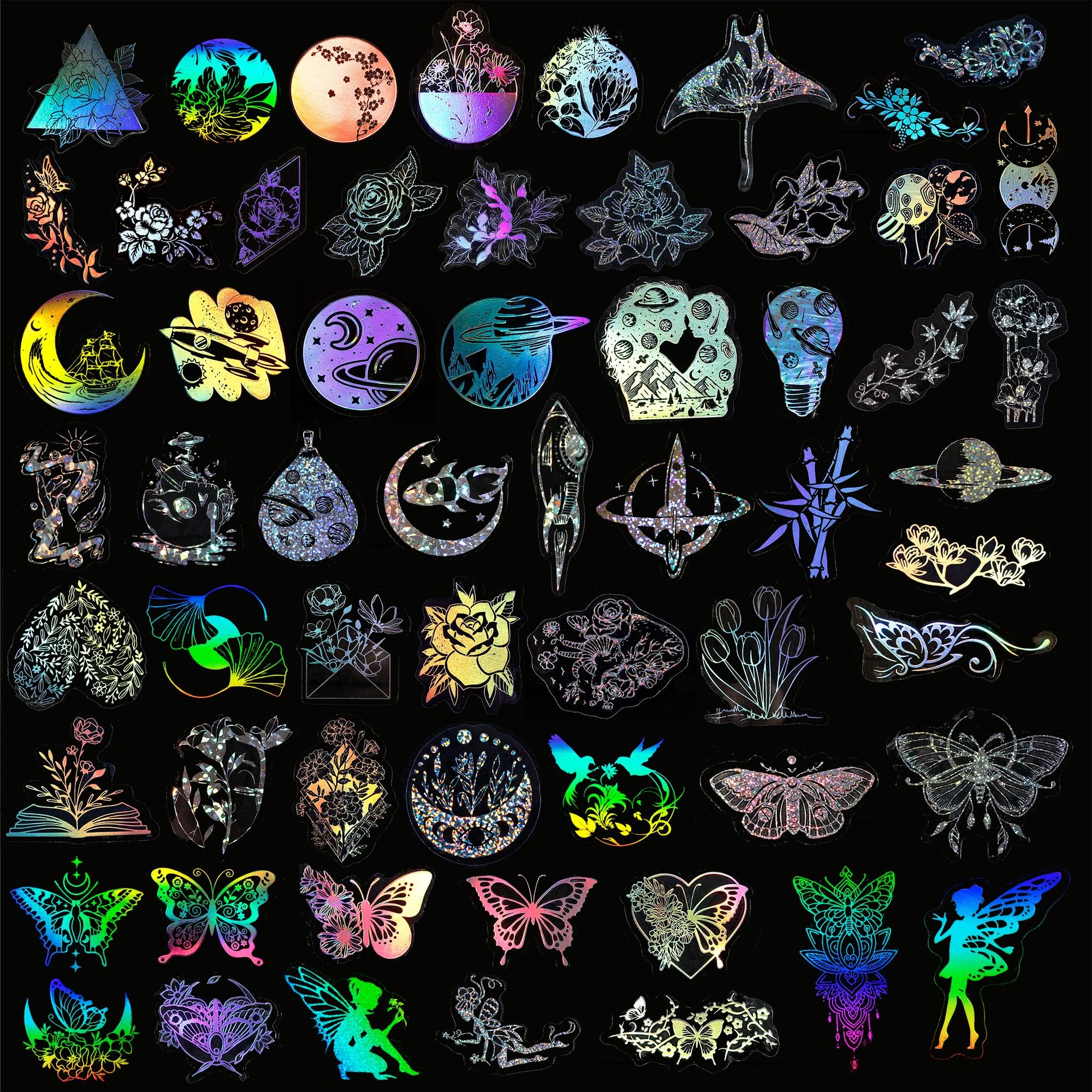 JIEYAO Lot De 80 Autocollants Vintage En Papier Pour Scrapbooking