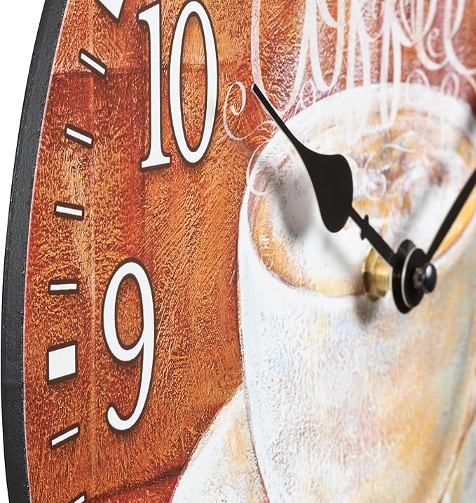 Reloj de Pared Redondo La Crosse Technology 12 pulgadas Café Analógico miniatura 5