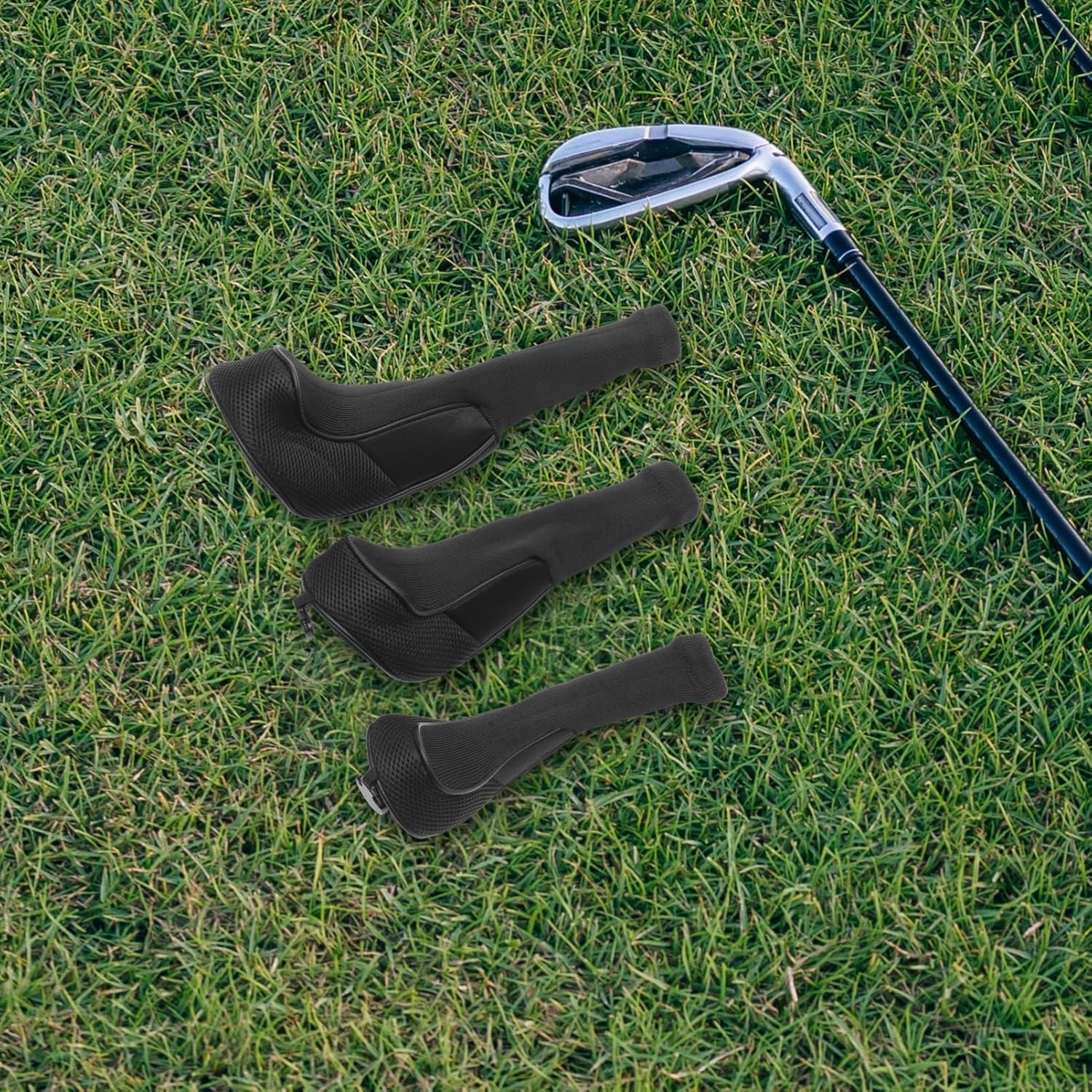 Sosoport 6pcs Mesh Putter Head Cover Golf Club Covers Golfing Accessories Putter Head for Woods