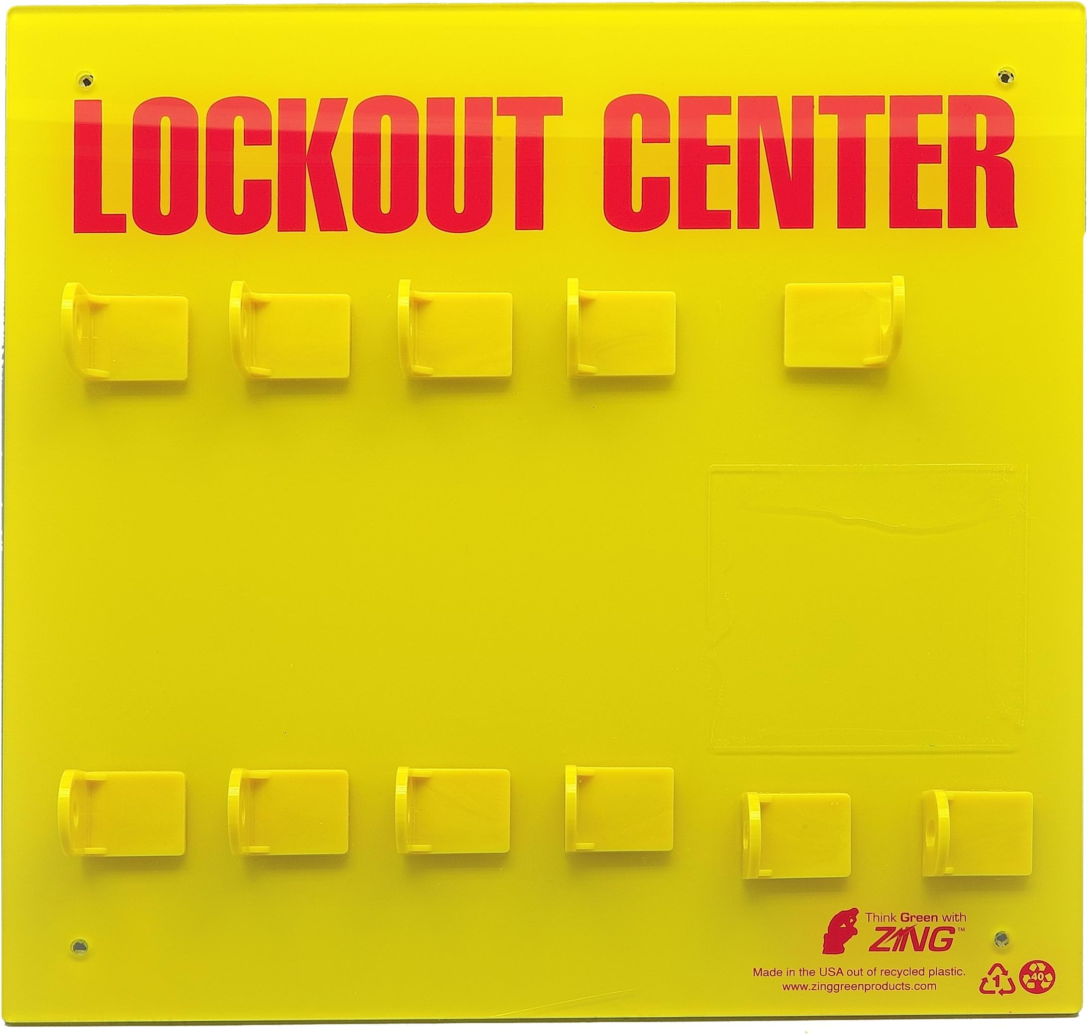 7114E RecycLockout Lockout Station, 8 Padlock, Unstocked