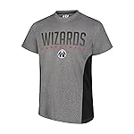 Ultra Game NBA Official Mens Super Soft Supreme T-Shirt - Unisex, Washington Wizards, Heather Charcoal, Medium