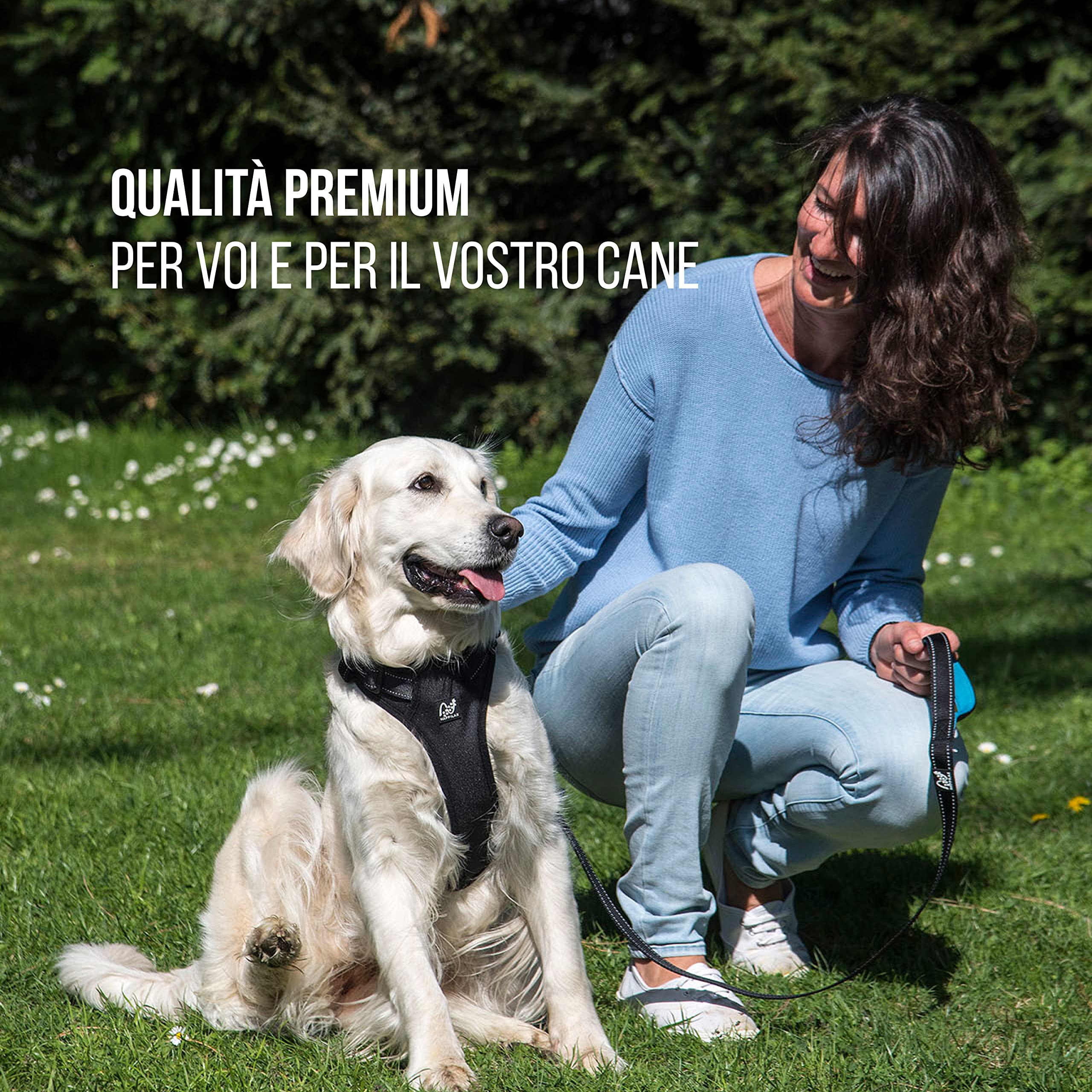 Guinzaglio Per Cani Con Doppia Impugnatura - Riflettente E Imbottito, 1.5 Metri