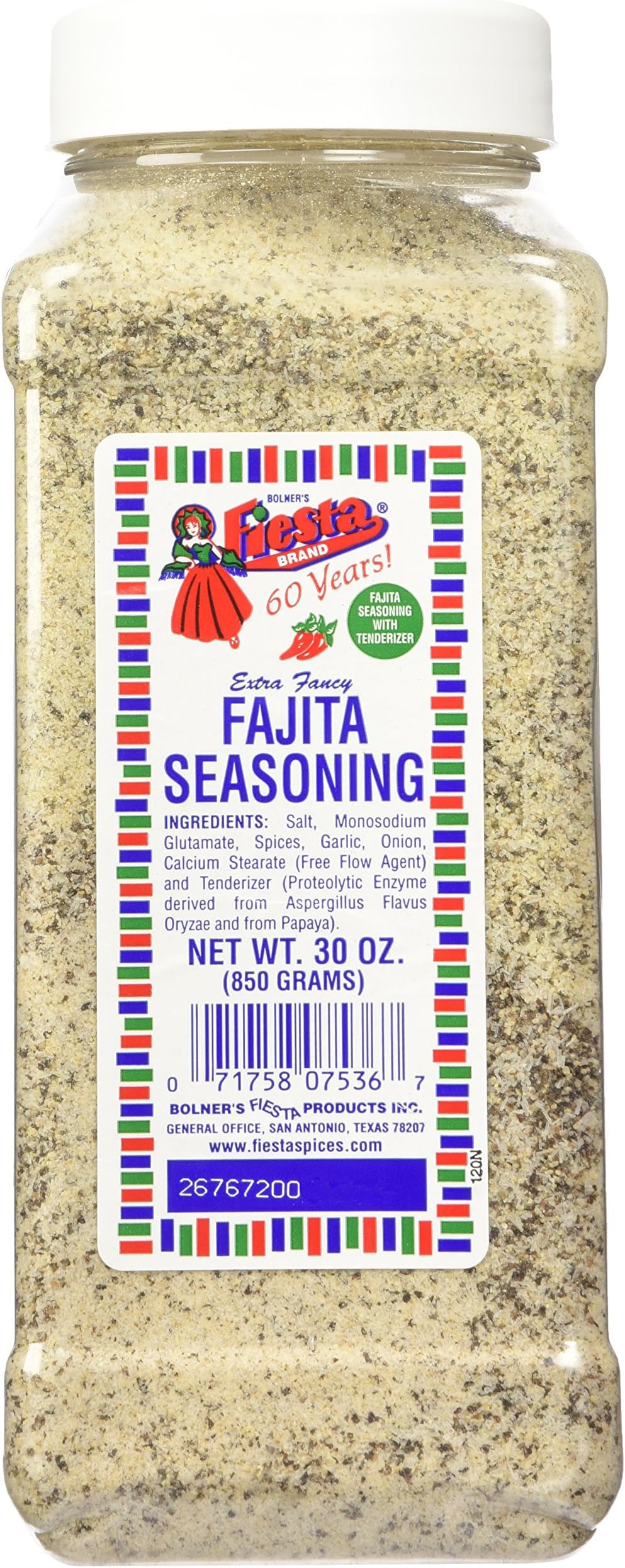Extra Fancy Fajita Seasoning, 890ml Plastic Canister