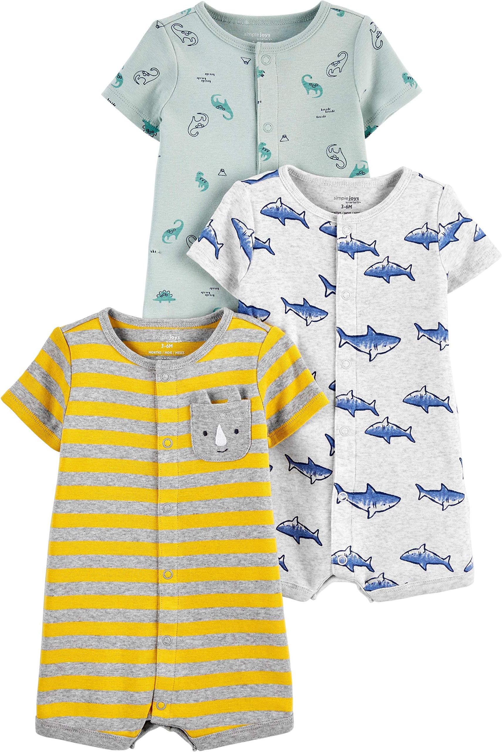 Baby 3-Pack Snap-up Rompers