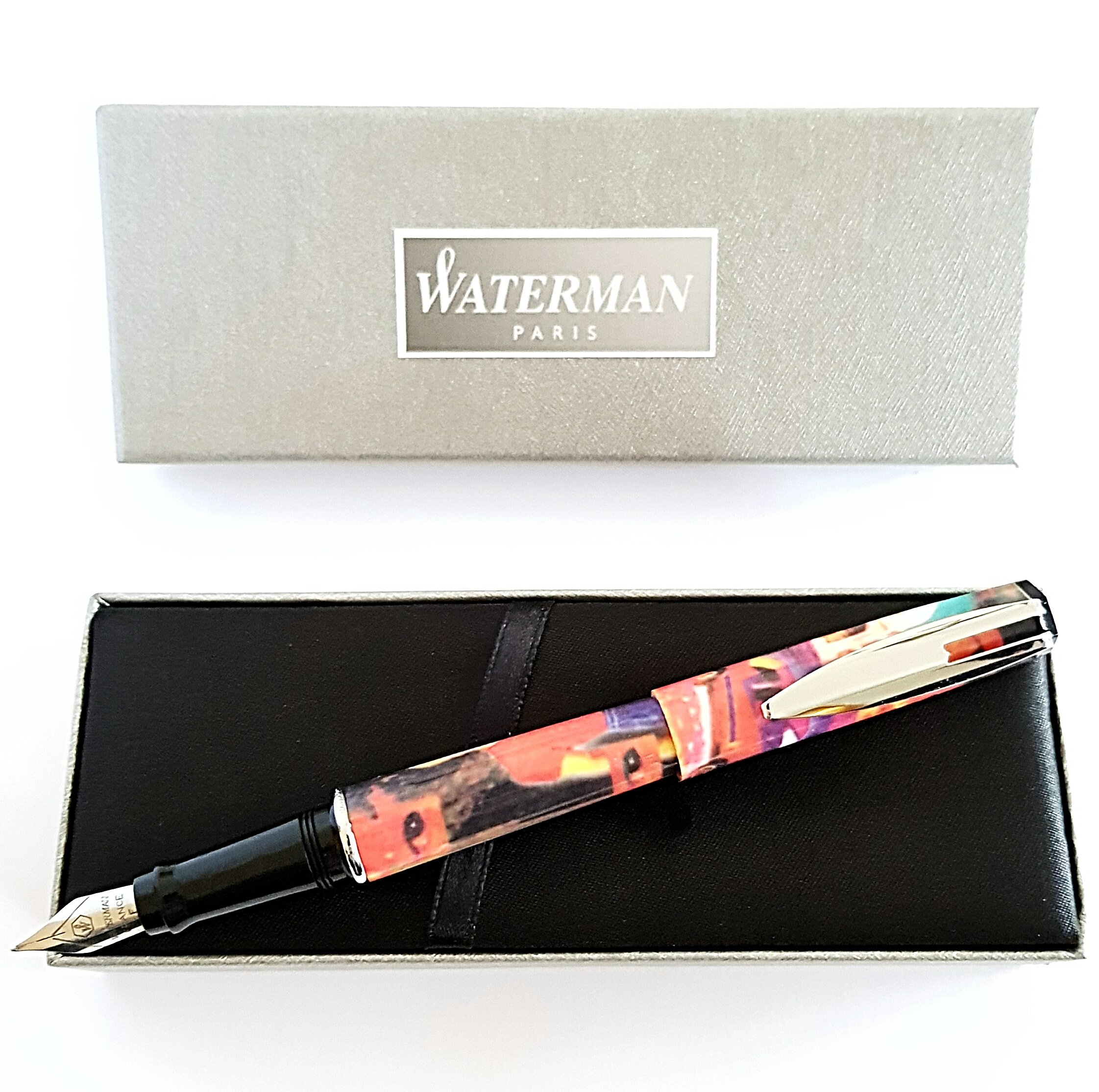 WATERMAN REFLEX RARE FOUNTAIN PEN (ORANGE GRAFFITI)