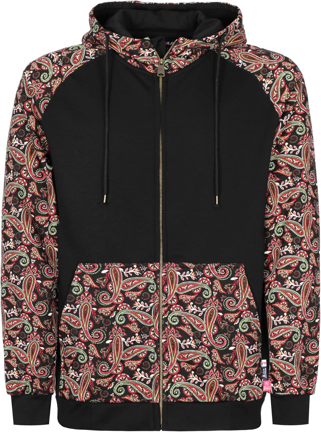 BOCOMAL FR Hoodies Zipper Front 10.5oz Cotton Fleece Flame Resistant Hooded Sweatshirts