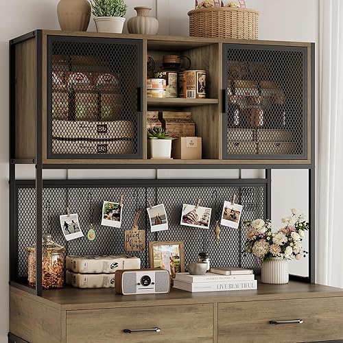 Miniatura 5 de HITHOS Mueble de jaula para perros de 71 pulgadas de alto, perrera de interior con cabaña, jaula de perro de 42 pulgadas de ancho para perros