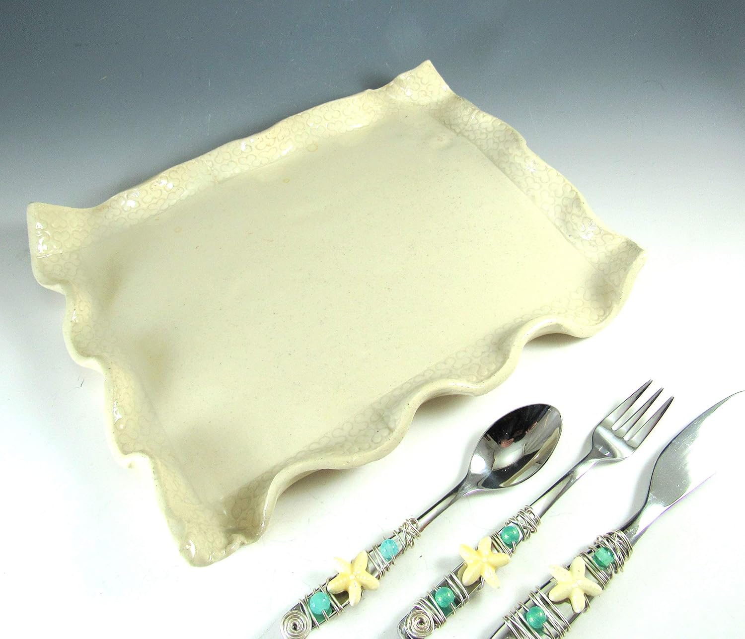 Appetizer Plate/Appetizer Tray/Serving tray/Plate for entertaining with Matching