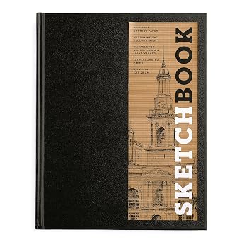 Sketchbook 8.5 x 11 Black Hardcover Mixed Media Sketchbook for Drawing: Acid-Free Quality Paper (128 pages) (Union Square & Co. Sketchbooks)