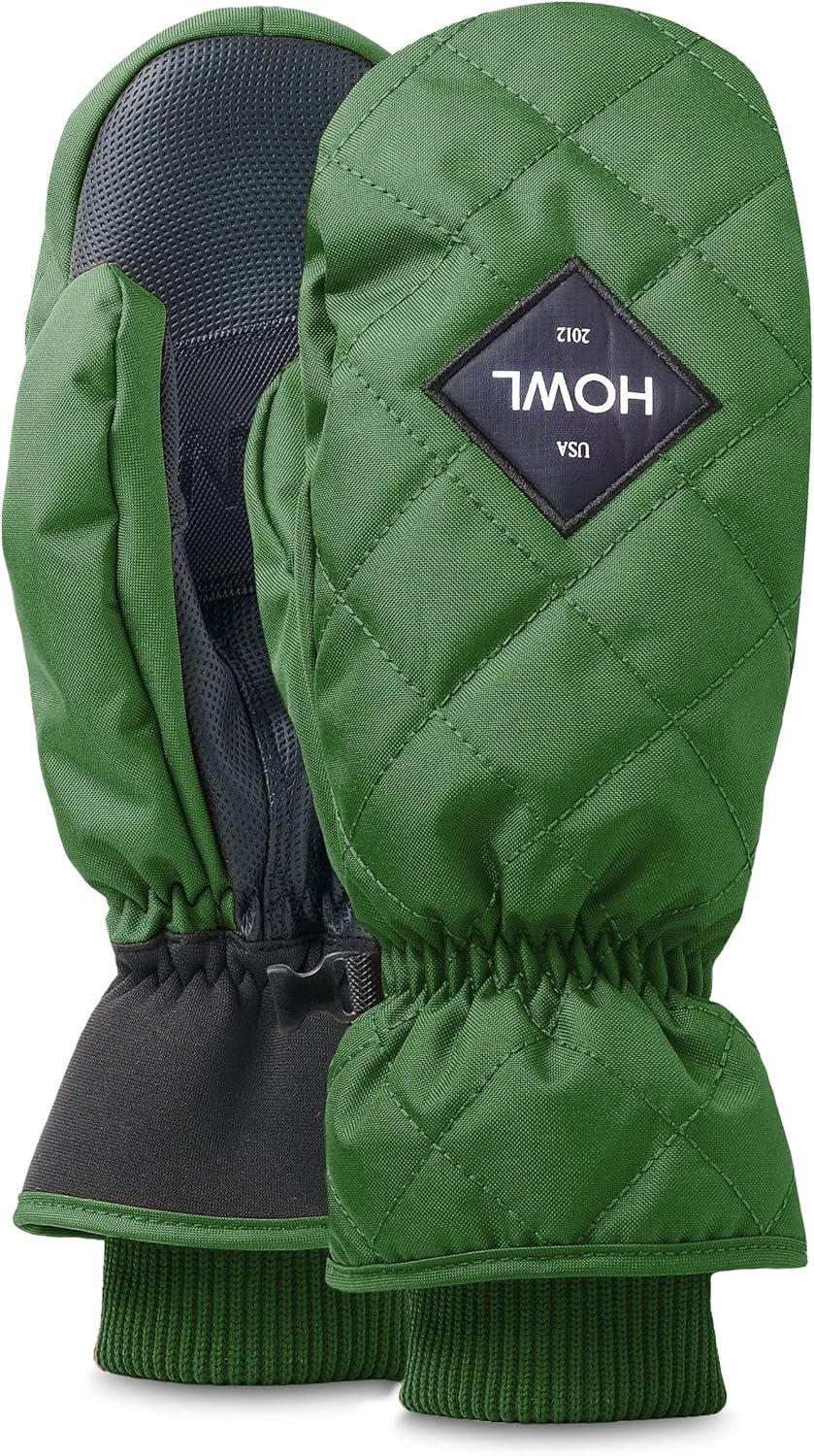 HOWL Jed Mitt | Snowboarding Gloves | Rugged Poly Oxford Shell | Shark PU Palm | Waterproof & Durable Snowboard Mittens