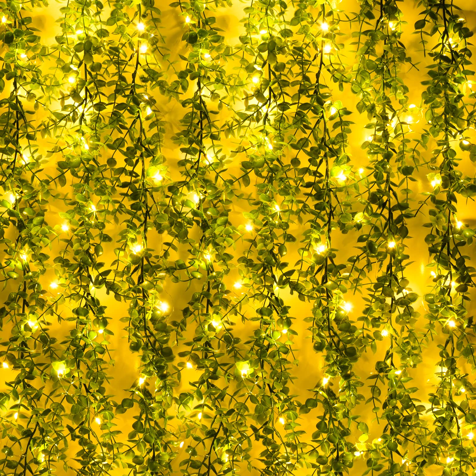Ghirlanda di eucalipto artificiale, 9 m, pianta rampicante per sfondo di nozze, decorazione per feste, decorazioni floreali da appendere, decorazione da tavolo