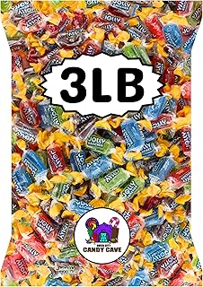 Assorted Flavored Jolly Hard Candy Bulk- Assorted Flavors- Rancher Candy Variety Mix- Individually Wrapped for Freshness (3 Pound)