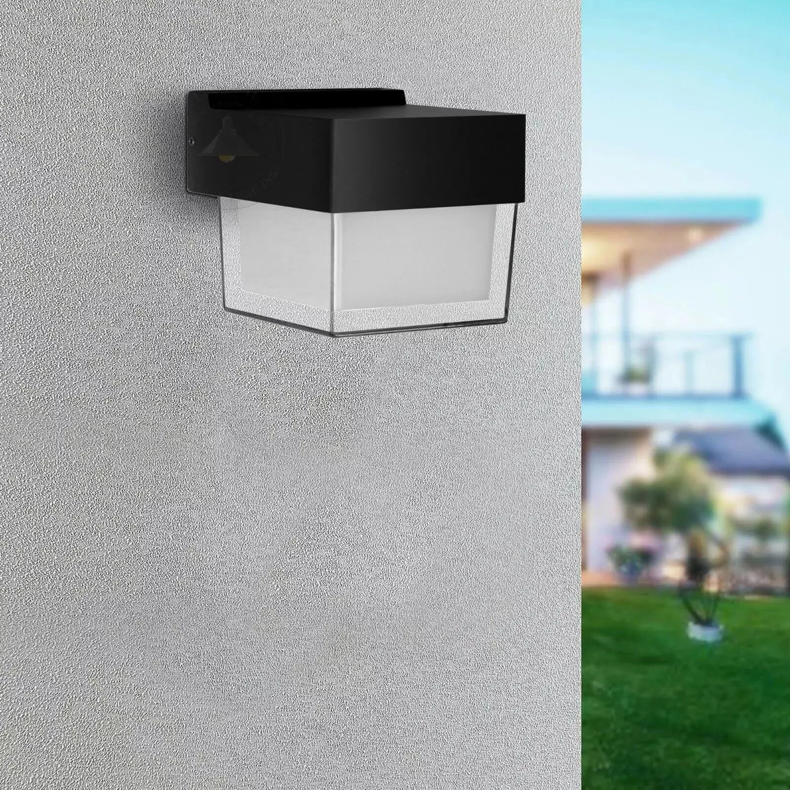 LEDSone Outdoor Wall Lights IP54 Waterproof Mains Powered Up and Down Porch Sconce Lighting 3000K Warm White Outside Aluminium Garden Wall Lamp for Garage Patio Front Door