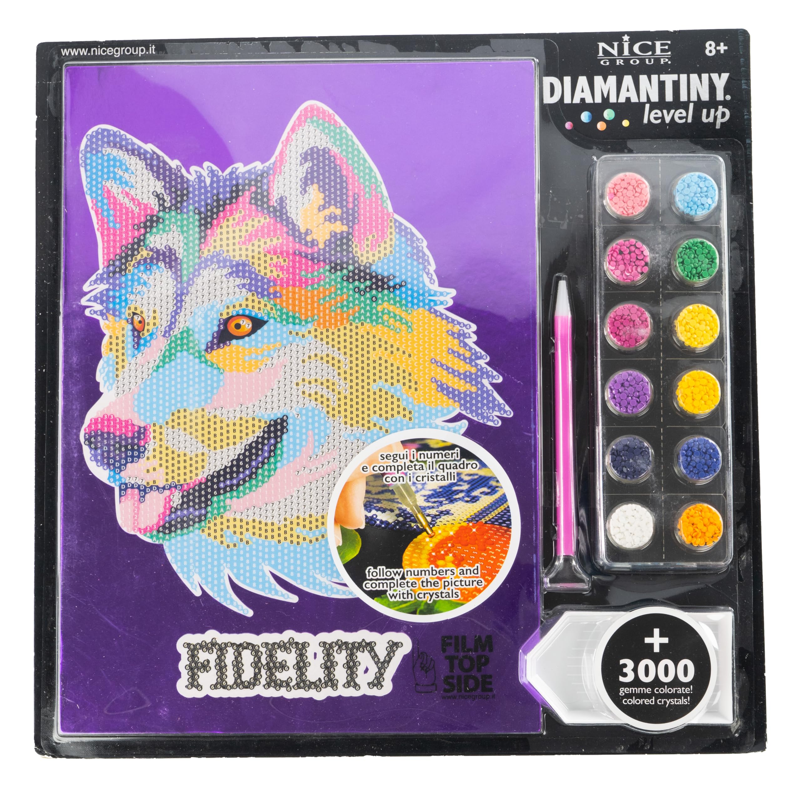 CXINLky DIY Diamond Painting 26 lettere portachiavi 5D Diamond Painting kit fai da te per diamond painting adesivi per diamond painting portachiavi