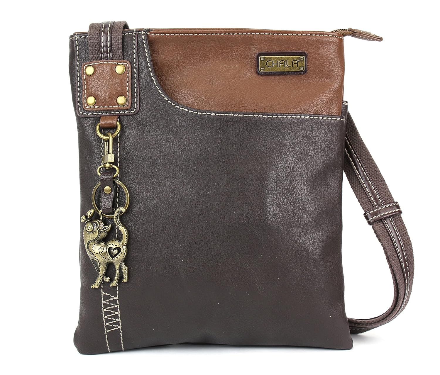 CHALA SWING Pack Small Cross-Body Purse with Metal Mini Keychain