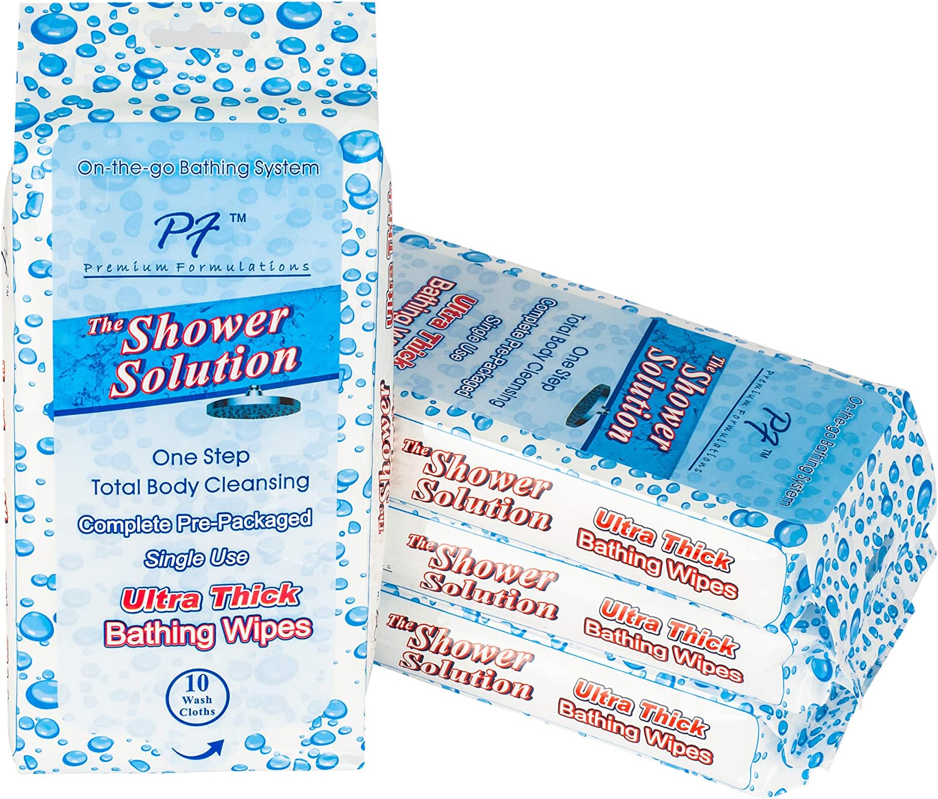 Shower Solutions Bathing Wipes, Extra Large And Extra Thick, 40 Wipes