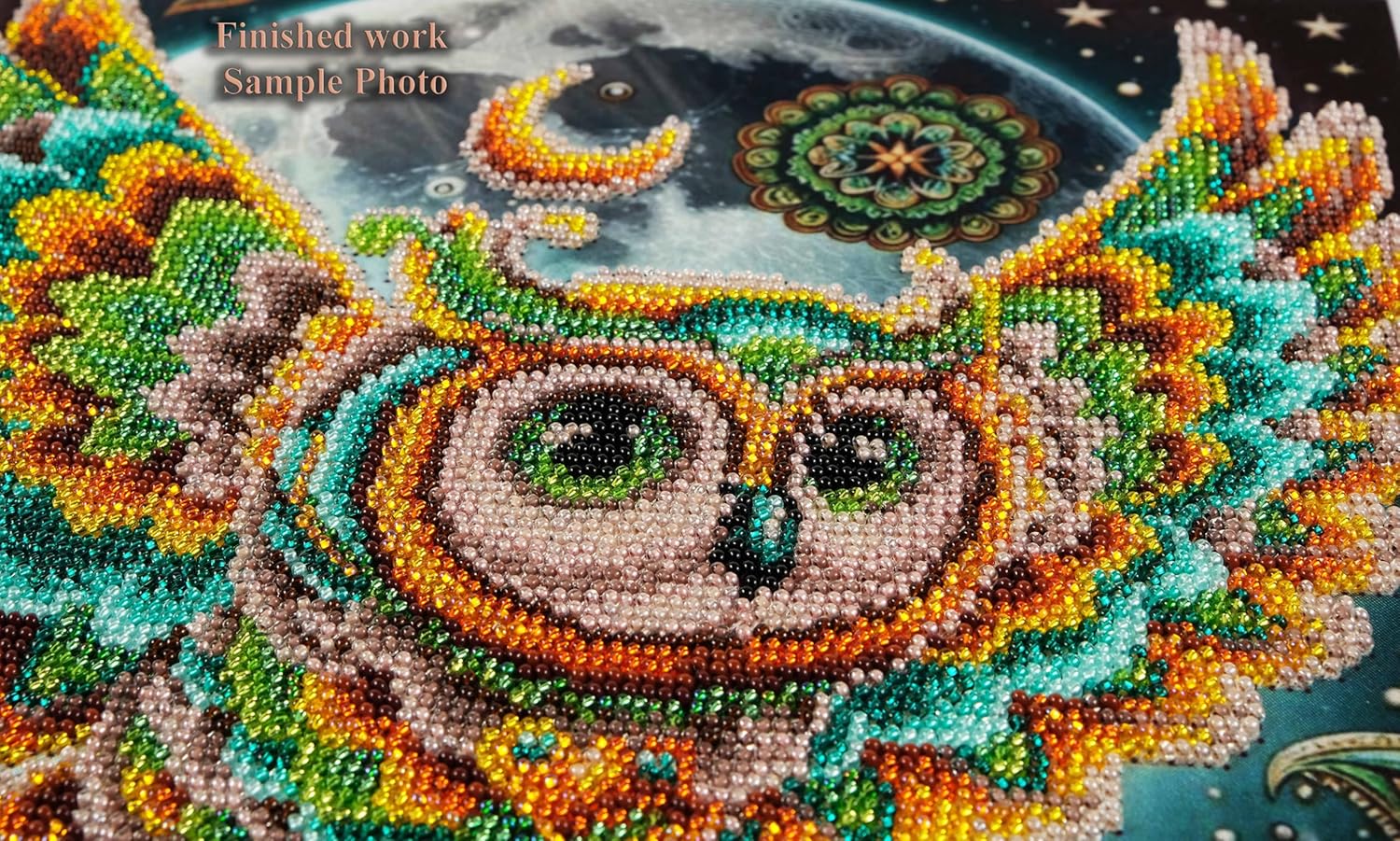 AllAboutEmbroideryUA Bead Embroidery kit Fairy Owl DA-2110 Beaded Cross Stitch Needlework beadart