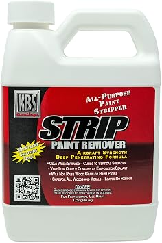 KBS Strip Quart - Paint Remover/Stripper Gel - Contains No Methylene Chloride - Clings To Vertical Surfaces