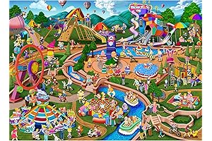 Theme Park Jumbo Jigsaw for All Ages