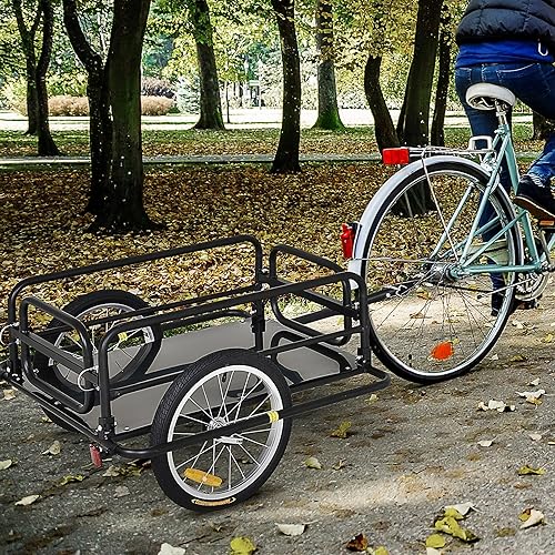 Miniatura 2 de Aosom  Remolque de cargaequipaje para bicicleta Wanderer, color negro