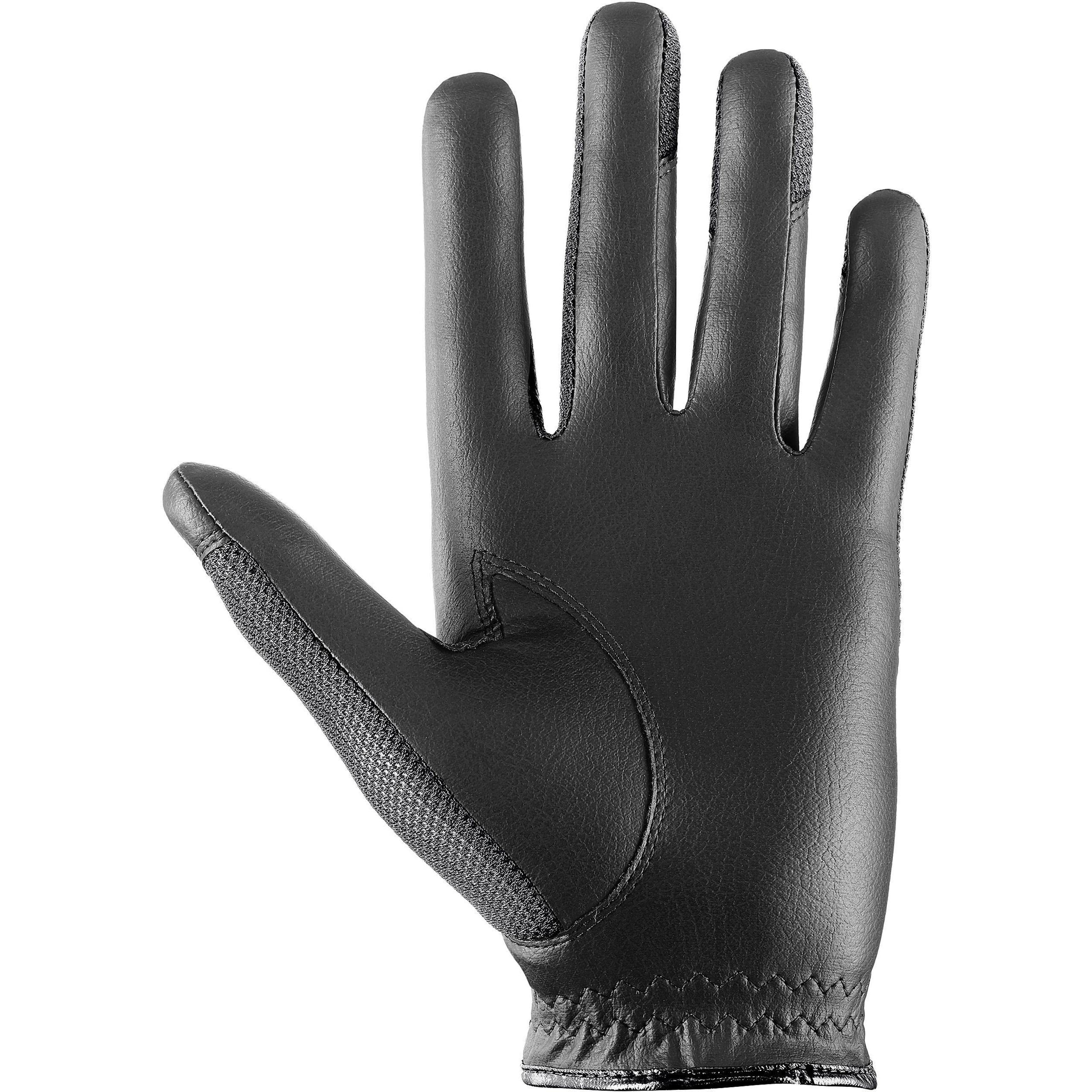 uvex sumair - elastyczne rękawiczki jeździeckie unisex - trwałe - optymalna wentylacja - black - 8