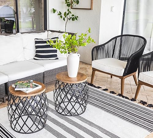 Miniatura 9 de Jarrón de cerámica blanca de 12 pulgadas de alto, con 5 ramas de 25 pulgadas, juego de tallos artificiales artificiales vibrantes de vegetación,