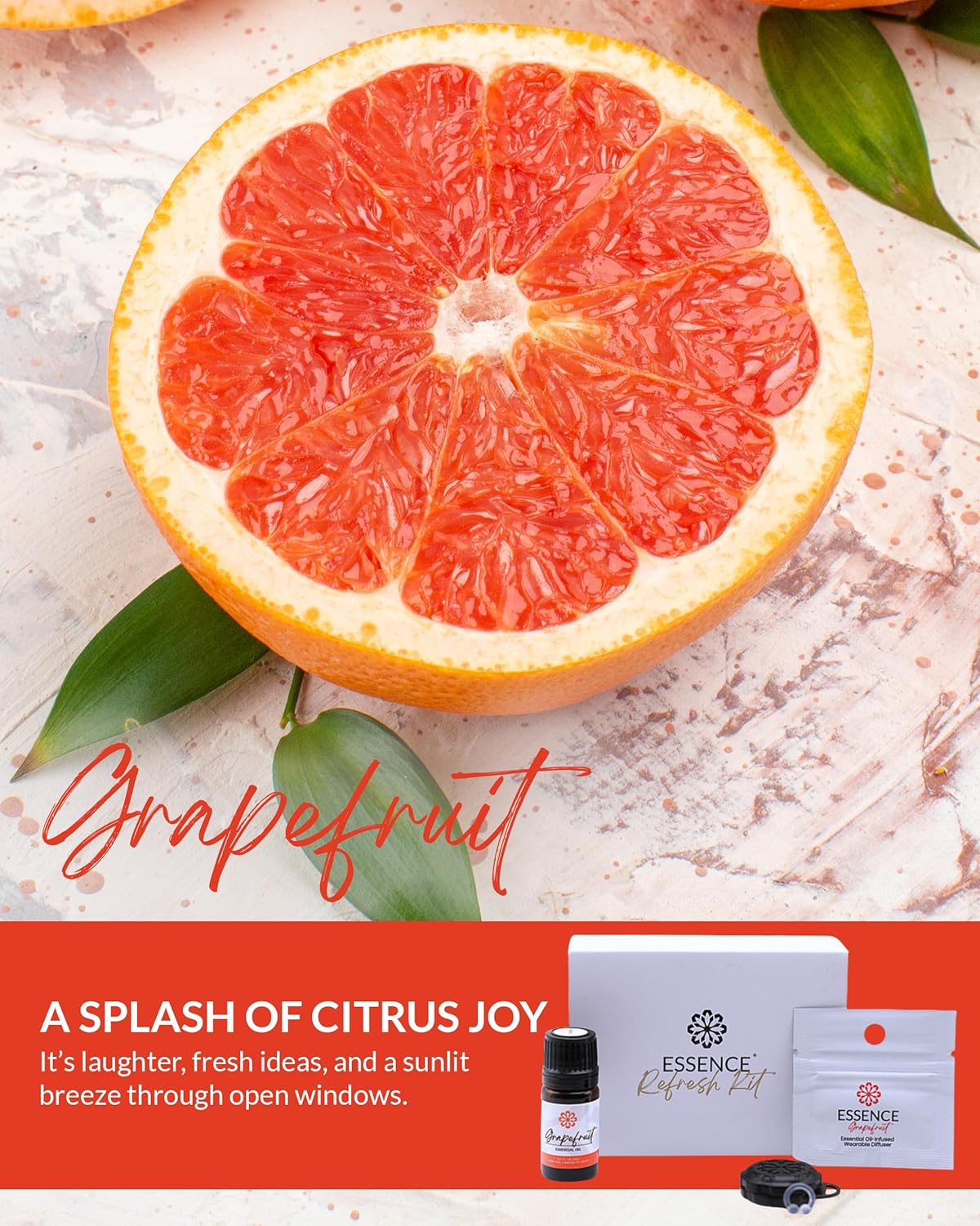 Essence Wearable Aromatherapy Nasal Diffuser – Grapefruit Essential Oil Nose Ring Silicone Inhaler for Stress & Mood Support - Made in USA & Travel-Friendly - Image 3