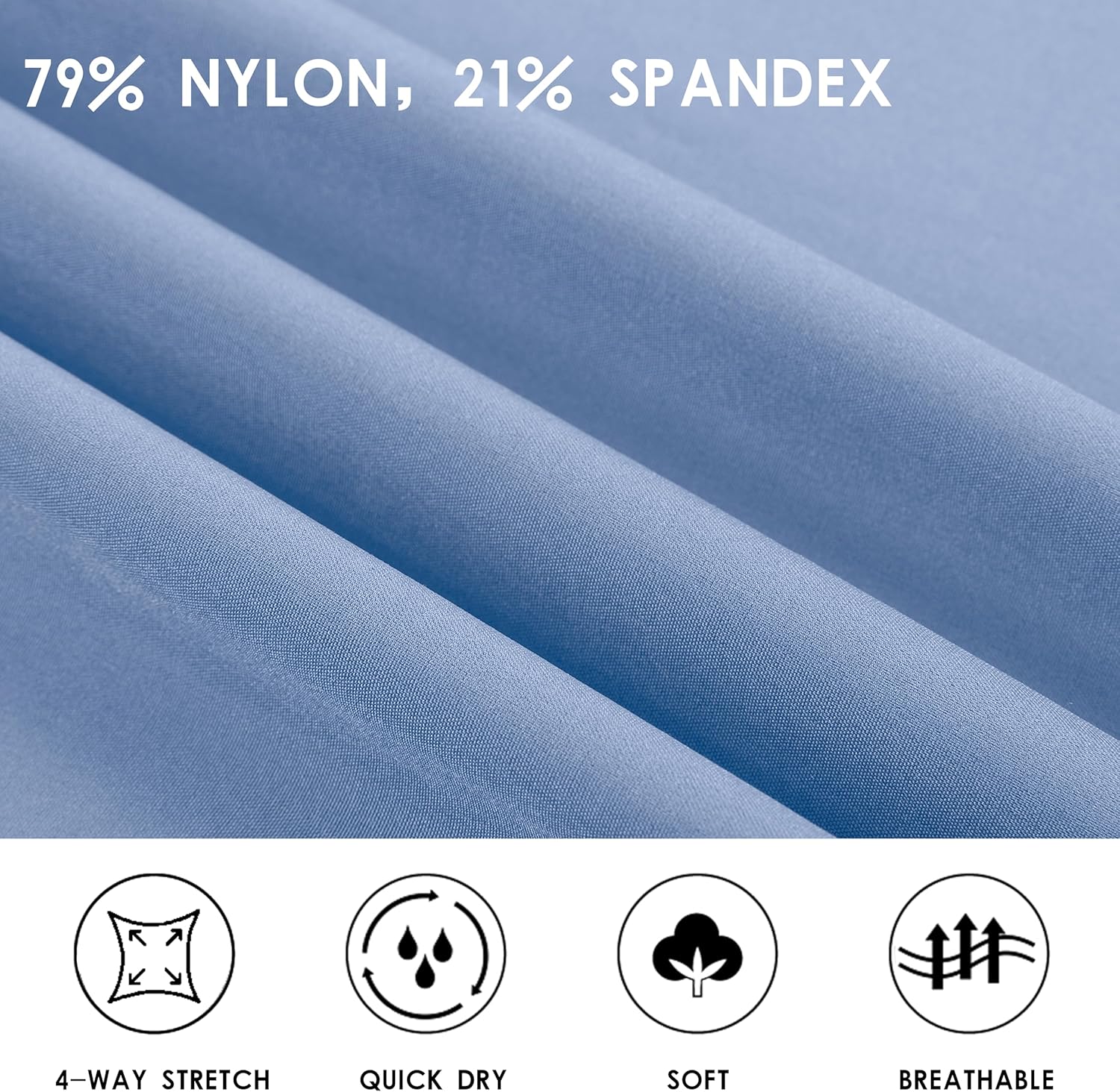 Womens Crossover Athletic Shorts Wide Waistband Flowy Tennis Sports Skorts with Pockets - Image 6