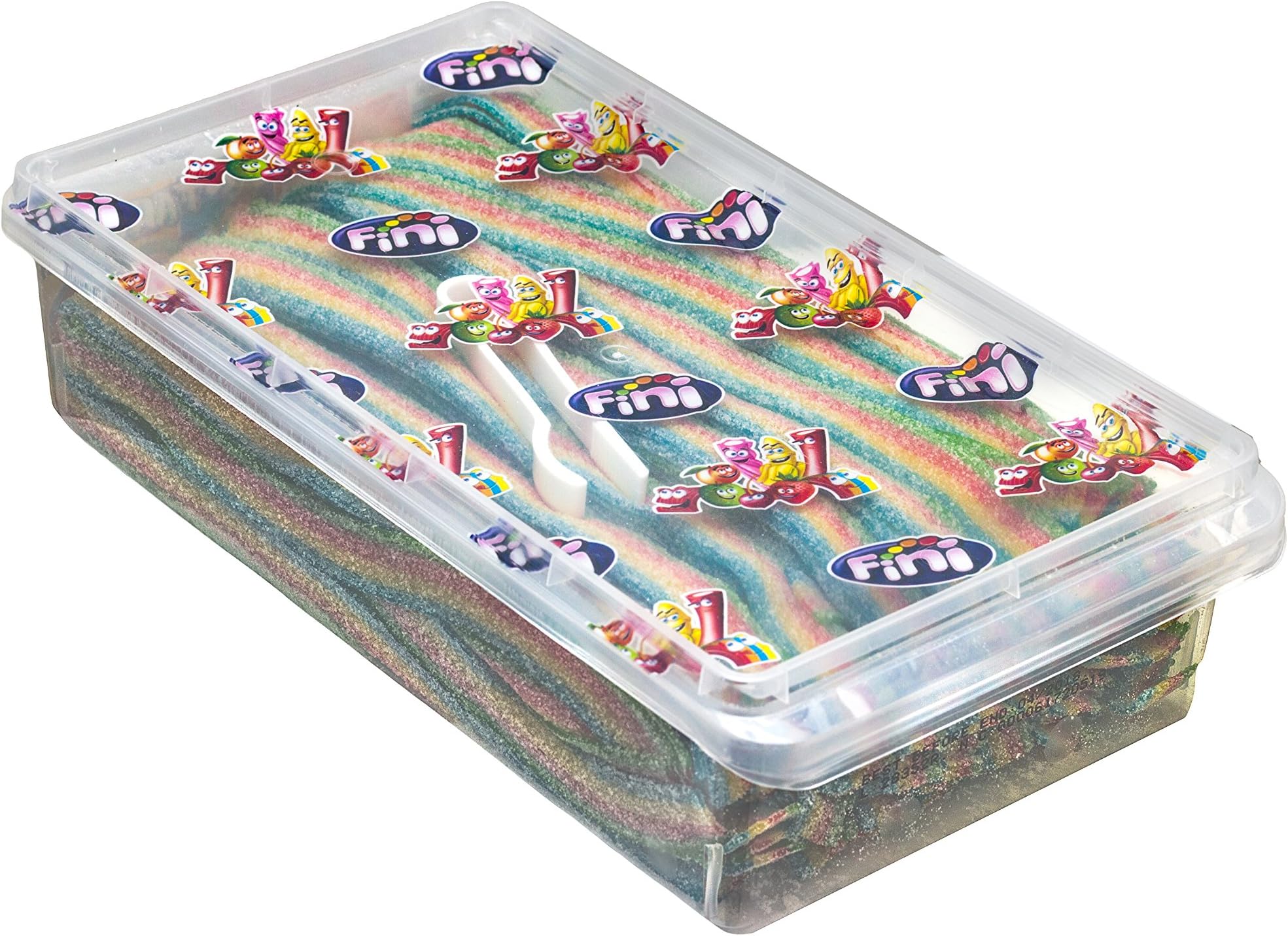 Fantasy Rainbow Sour Belts 3.5 Pound Box - 200 Pieces