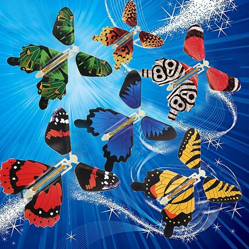 Pack De 10 Mariposas Voladoras Mágicas Con Resorte – Juguete Sorpresa Para Niños, Ideal Para Bodas, San Valentín Y Decoración De Tarjetas