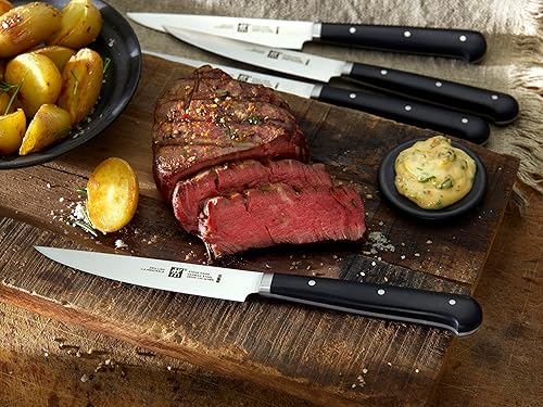 Miniatura 4 de ZWILLING 39029002-0 Steakset con Welle, 4 TLG, Edelstahl, negro/plata