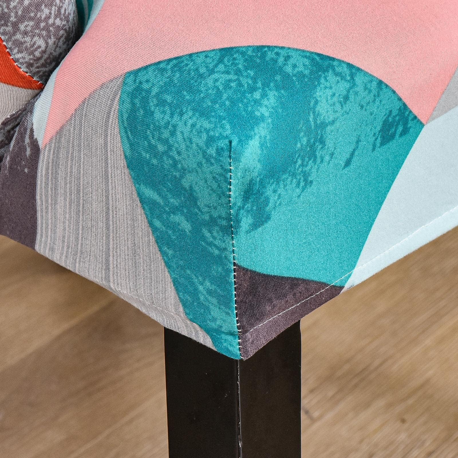 LOSA Wingback Chair Cover Stretchable Decor Dustproof for Kitchen Dining Room Fleeting Time