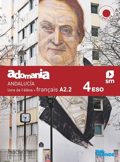 Portada de Français A2.2. 4 Secundaria. Adomania. Andalucía