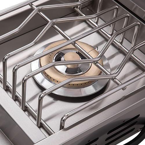 Miniatura 3 de Bonfire Cocina al aire libre de un solo lado con tapa para isla de barbacoa al aire libre, con kit de conversión, acero inoxidable 304, CBASSB