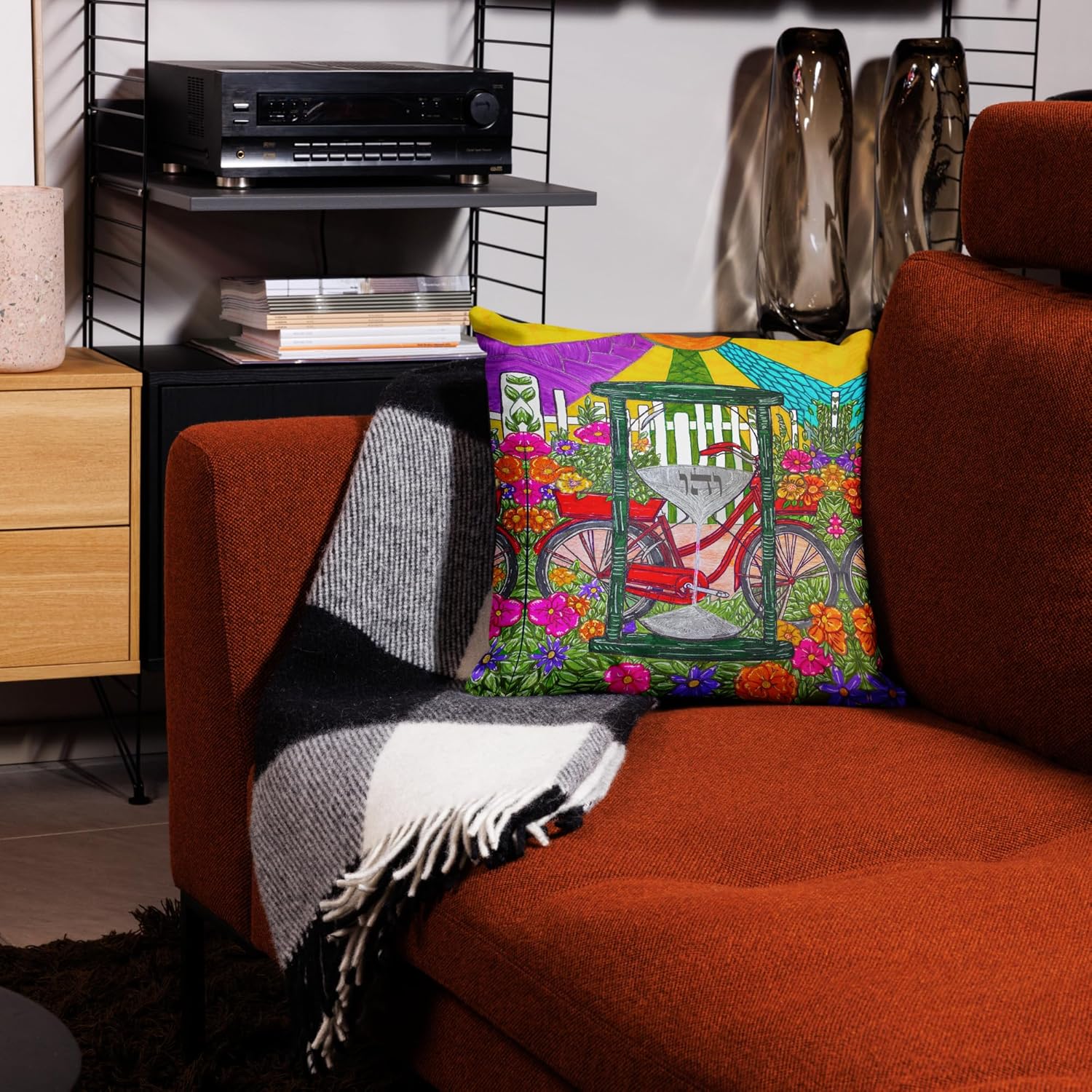 137 Premium Luxury Decorative Throw Pillows – 18"×18" Inches – Bed & Couch Accent Pillows – Indoor Outdoor Throw Pillow with Diverse Designs for Modern Home Decor – Time-travel-01