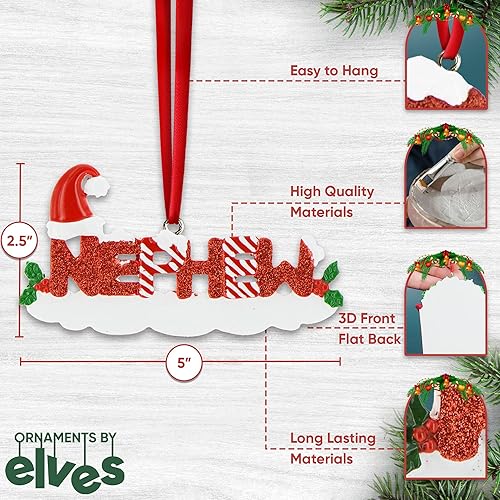 Vista 64 de Adorno familiar personalizado – Adorno de Navidad para árbol de Aunt 'Best Aunt Ever' 2024