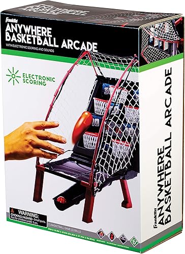 Miniatura 17 de Franklin Sports Anywhere Basketball Arcade Game – Table Top Basketball Arcade Shootout – Juego de baloncesto electrónico