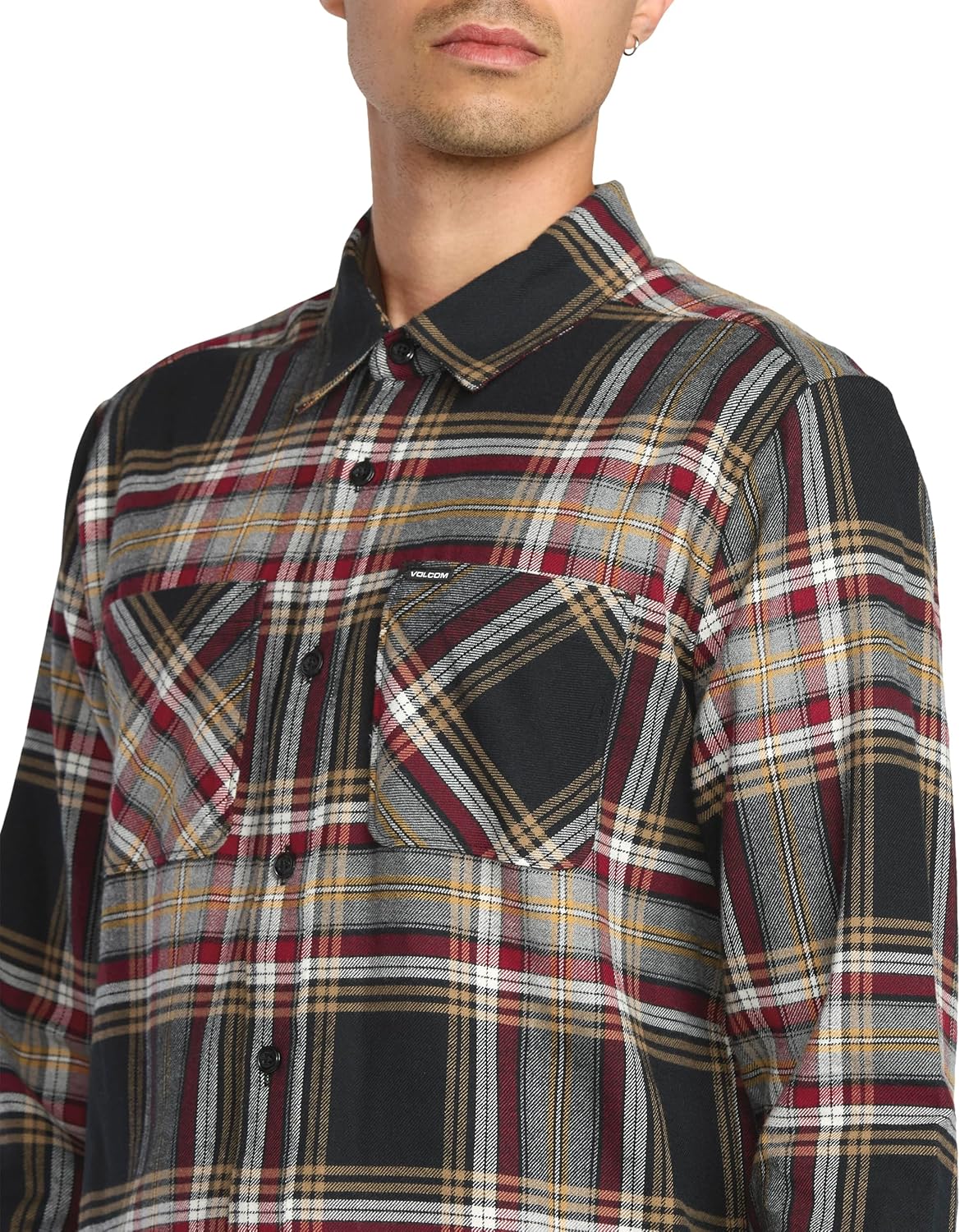 Volcom Mens Nerastone Long Sleeve Flannel Shirt - Image 4