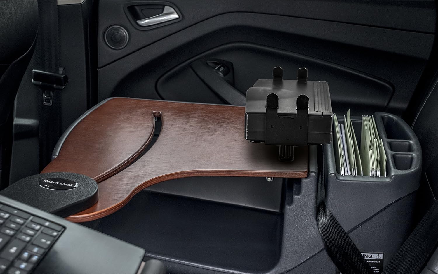Gеt Sресіаl Prісе AutoExec AUE18021 AutoExec AUE18021 Reach Desk Back Seat Car Desk Mahogany Finish with Built-in 200 Watt Power Inverter and Printer Stand