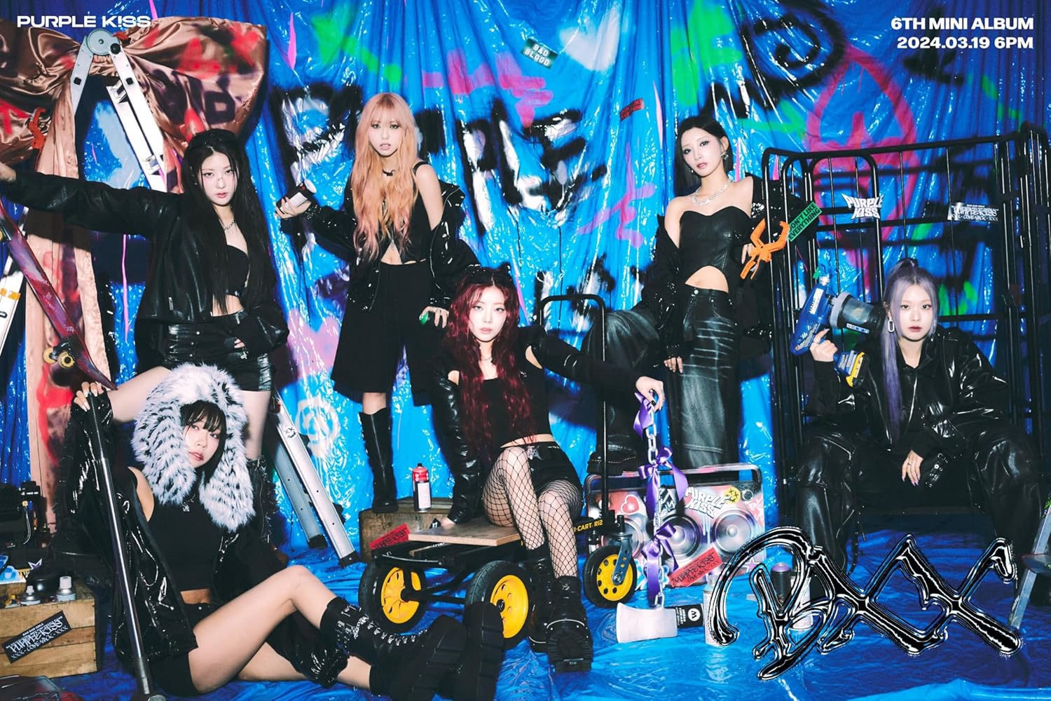 DREAMUS Purple KISS BXX 6th Mini Album Contents+Photocard+Sticker+etc+Tracking Sealed K!SS (Set(Standard+POCA))