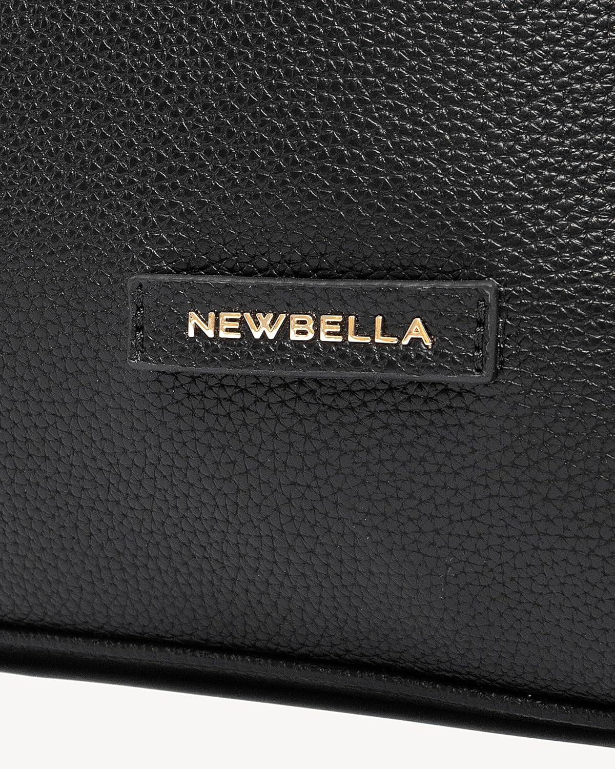 NEWBELLA Women's Hobo Shoulder Bag, Vegan Leather Wide Strap Hobo Purse, Lightweight Commute Tote Bag for Daily Work, Black - Image 6