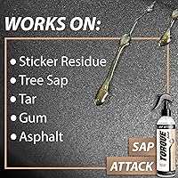 Vista 7 de Torque Detail Sap Attack 8oz - Elimina la savia de árboles, alquitrán, goma, residuos de pegatinas y asfalto - Removedor de savia, alquitrán