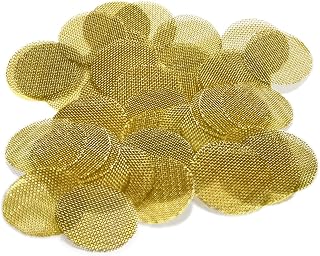 100 Beamer Premium Brass Pipe Screens 0.750" (3/4") Inch Size + Limited Edition Beamer Smoke Sticker……