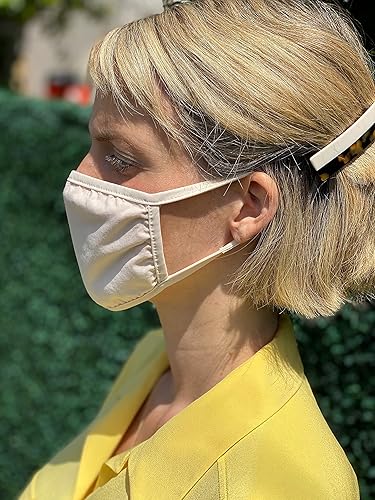 Miniatura 8 de Mascarillas MaryRuth hechas con 100% algodón orgánico, protección suave y segura de 3 capas, transpirables, cómodas y reutilizables, talla única,