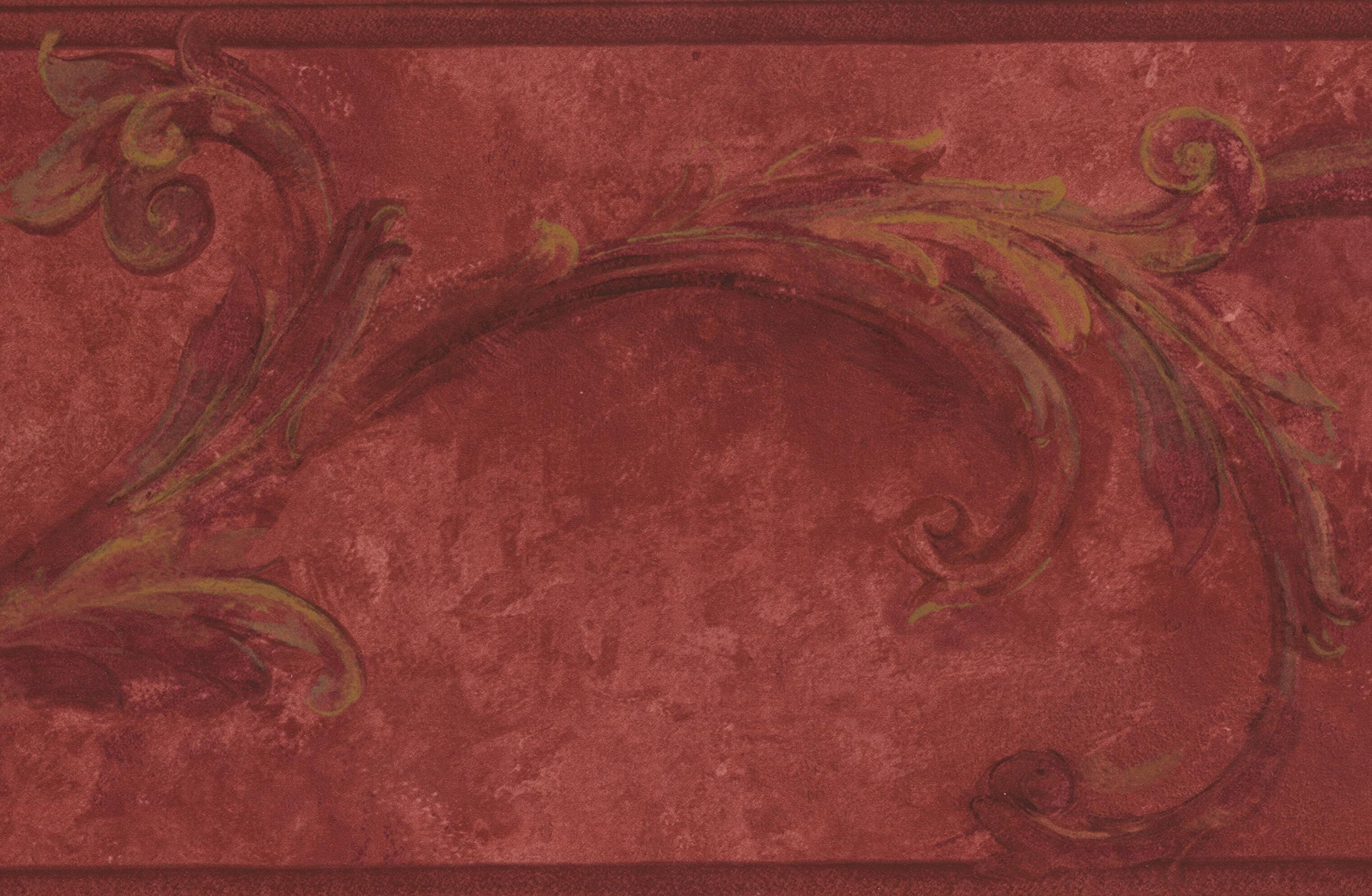 Red Damask Border Clip Art