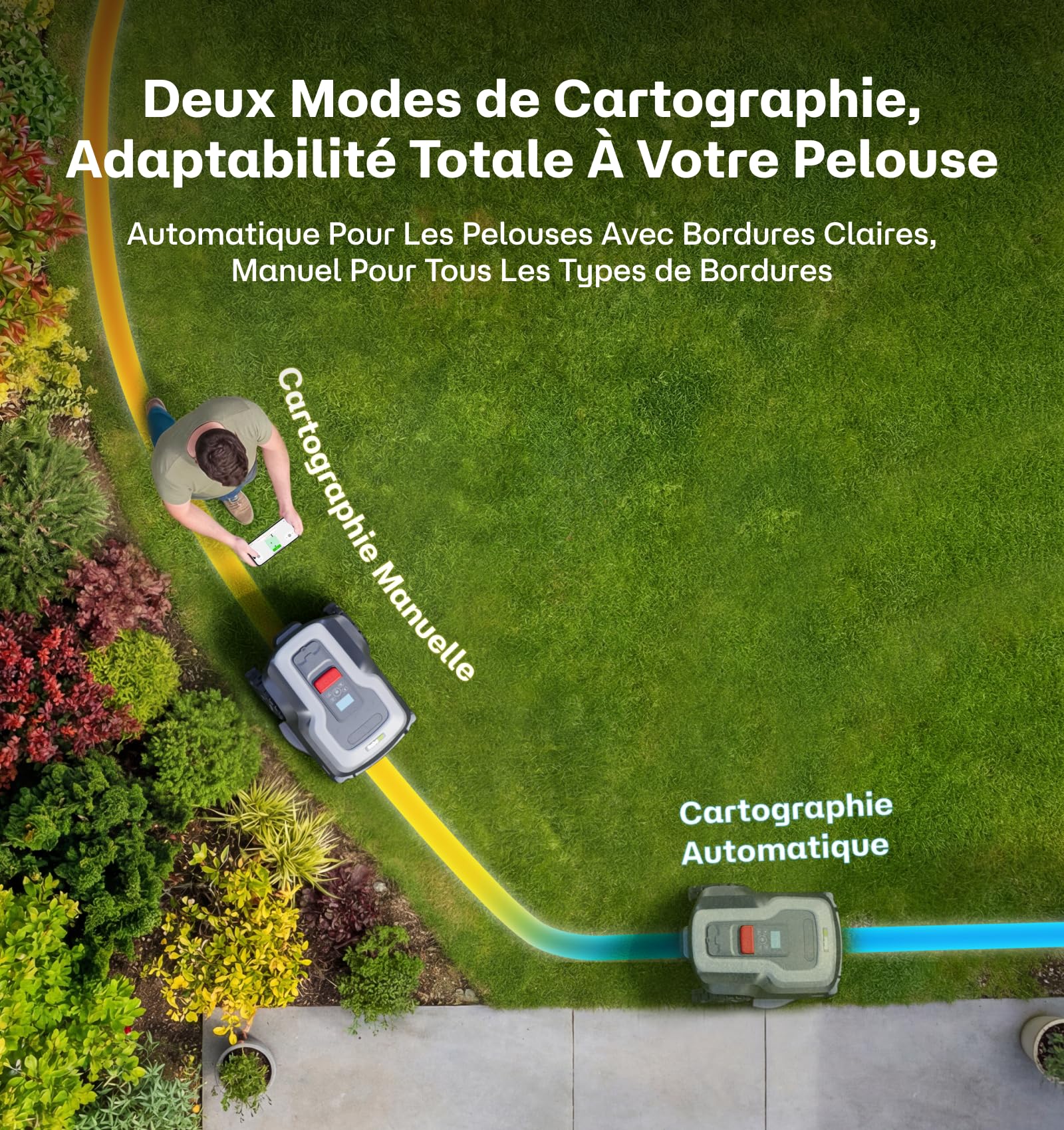 RoboUP Robot Tondeuse sans Fil Périphérique T600 — vue 3