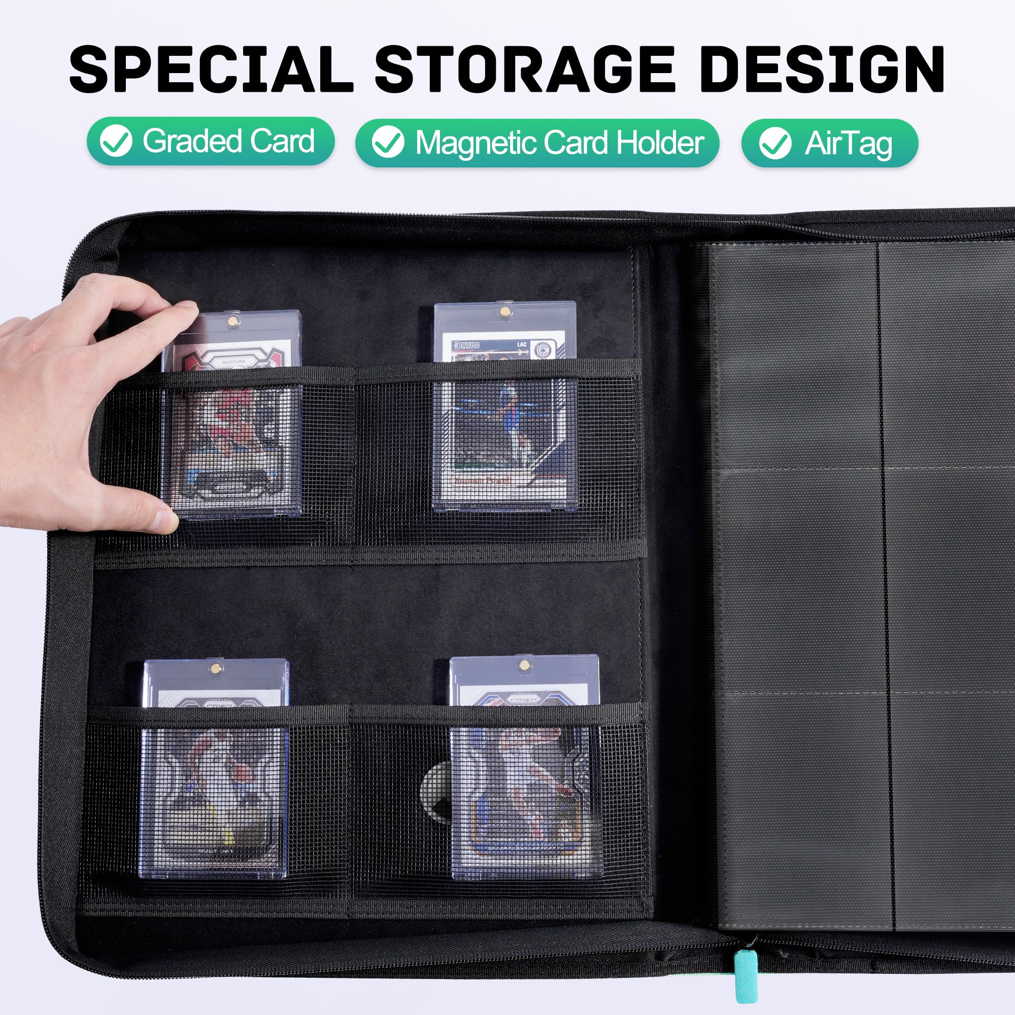 Amazon.com: ZLCA Top Loader Binder-9 Pocket, Hold 324 Cards